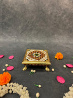 Square Meenakari Chowki