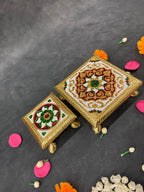 Square Meenakari Chowki