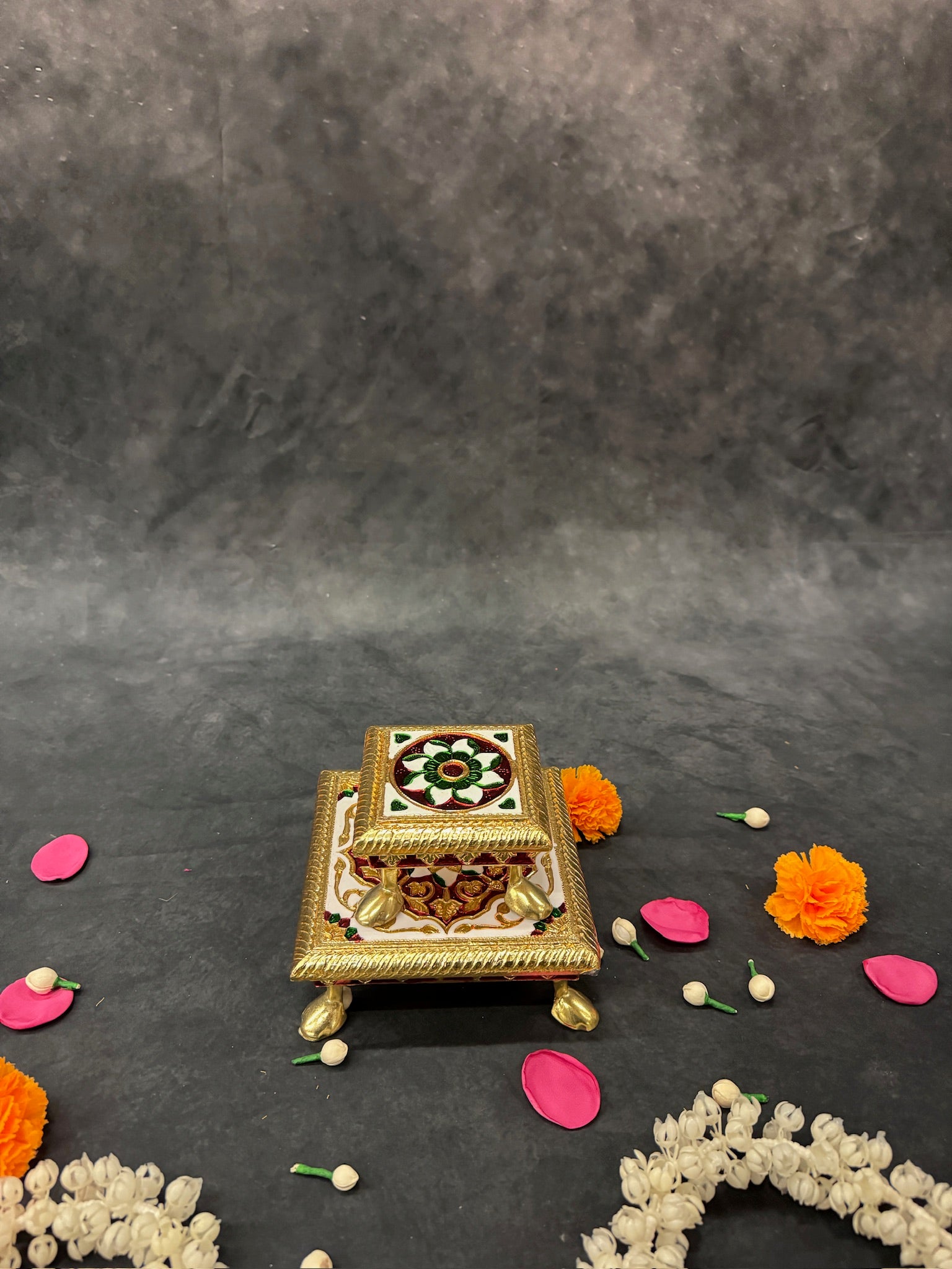 Square Meenakari Chowki