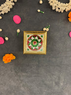 Square Meenakari Chowki