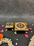 Square Meenakari Chowki