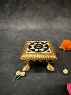 Square Meenakari Chowki