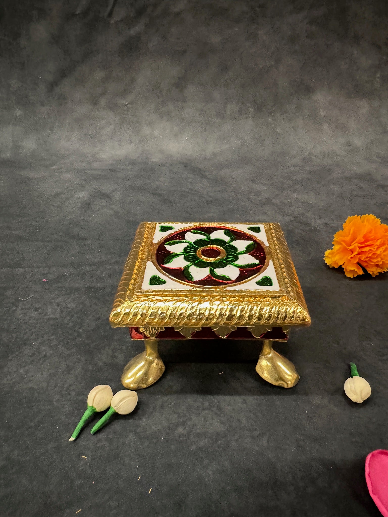 Square Meenakari Chowki
