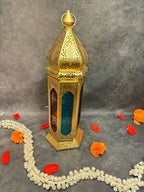 Stained Glass Moroccan Golden Lanterns