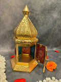 Stained Glass Moroccan Golden Lanterns