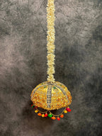 Tokri with Gota Work and Chameli, Pom Pom Jhoomar Dangler