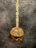 Tokri with Gota Work and Chameli, Pom Pom Jhoomar Dangler
