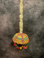 Tokri with Gota Work and Chameli, Pom Pom Jhoomar Dangler