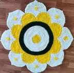 Flower Shaped Rangoli Floor Mat