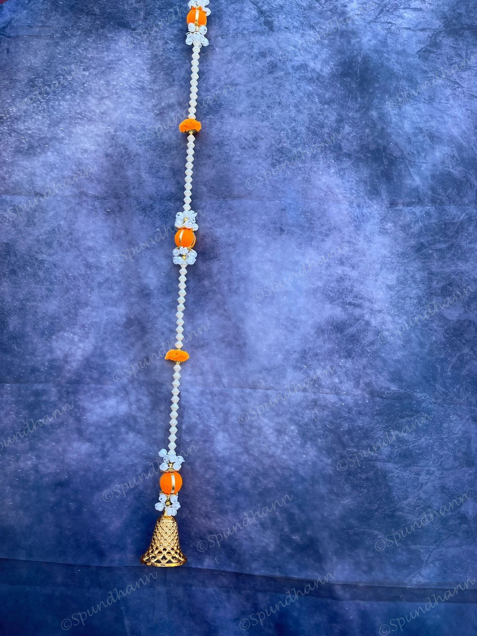 Mogra and Beads String with Bell Pair of 2