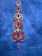 5 Lotus Wall Dangler Pair