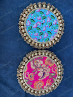 Pichwai and Brocade Double Sided Mat