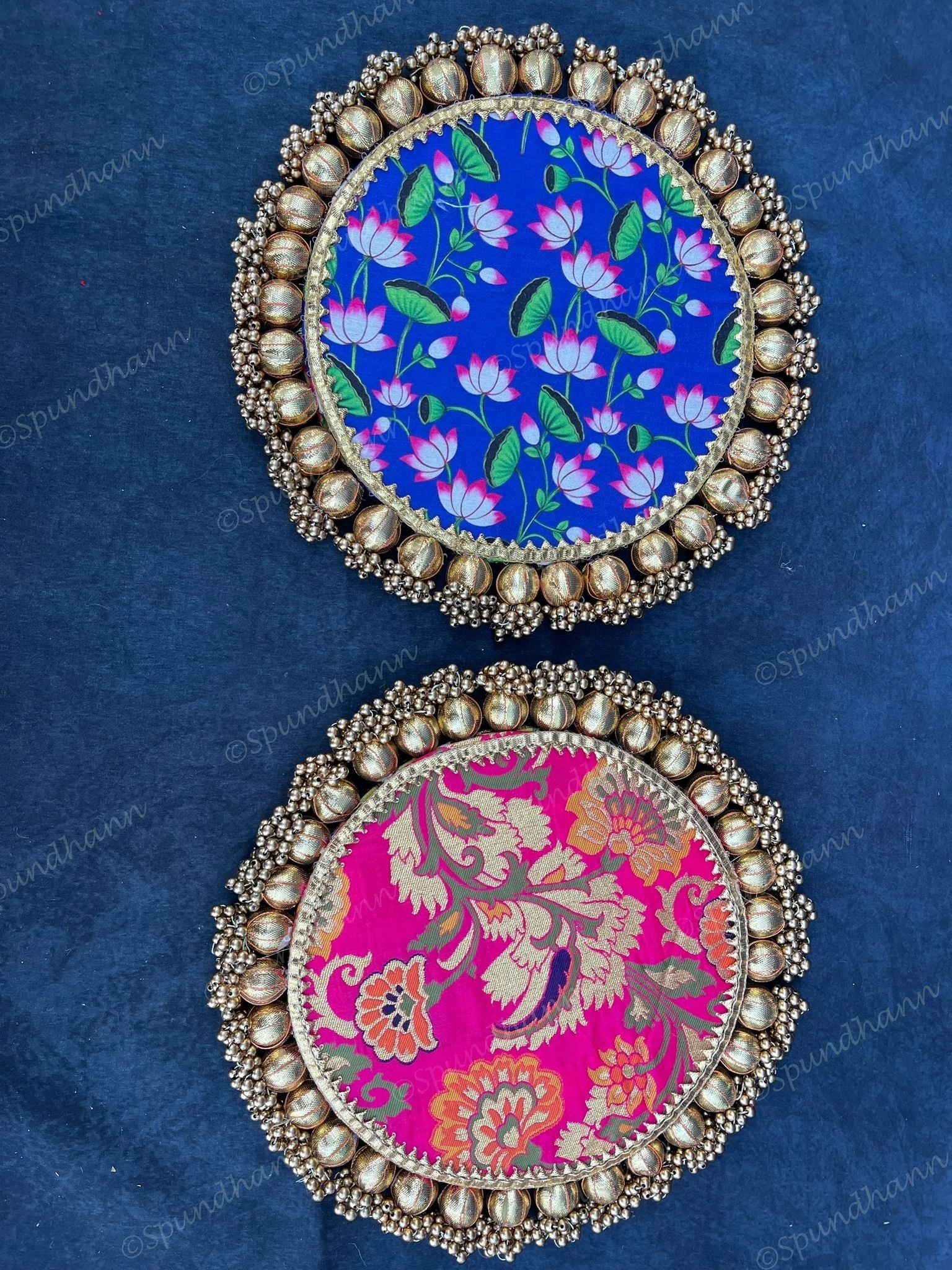 Pichwai and Brocade Double Sided Mat