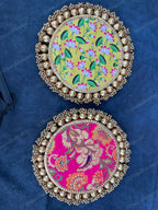 Pichwai and Brocade Double Sided Mat