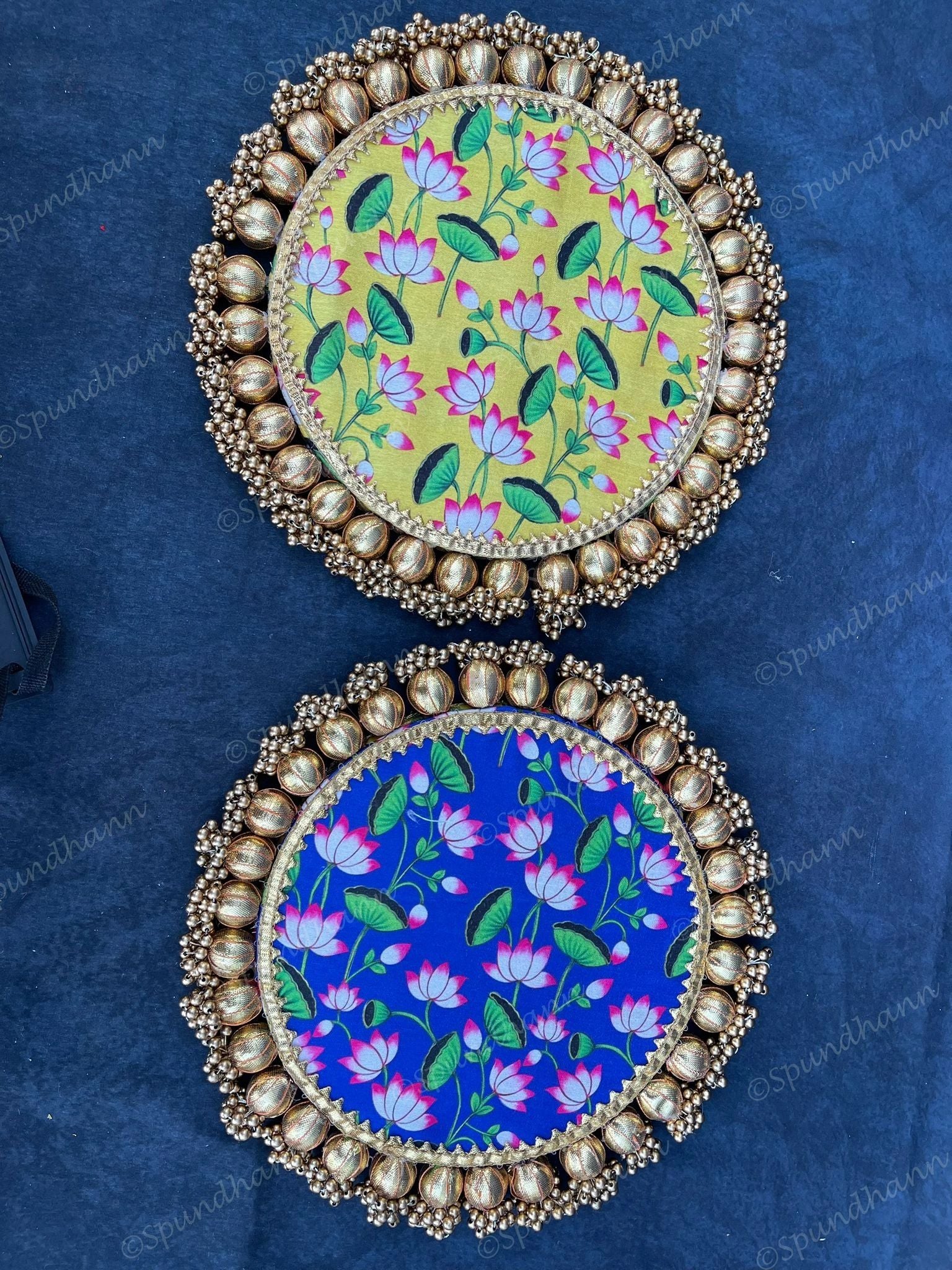 Pichwai and Brocade Double Sided Mat