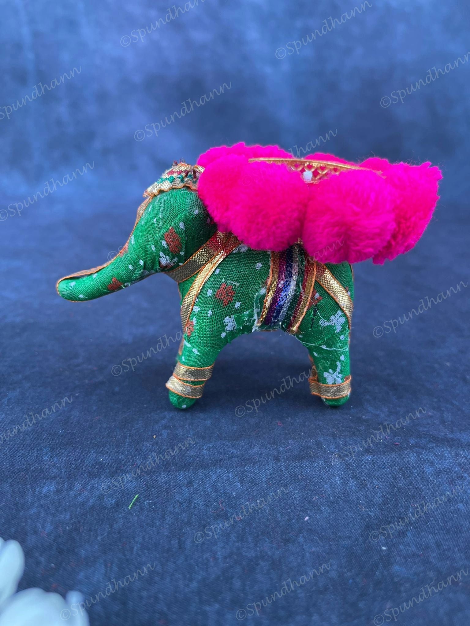 Elephant Pom Pom Tea Light Holder Pair