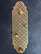 Royal Wall Hanging with 4 Tea Light (Floral Pattern Shadow)