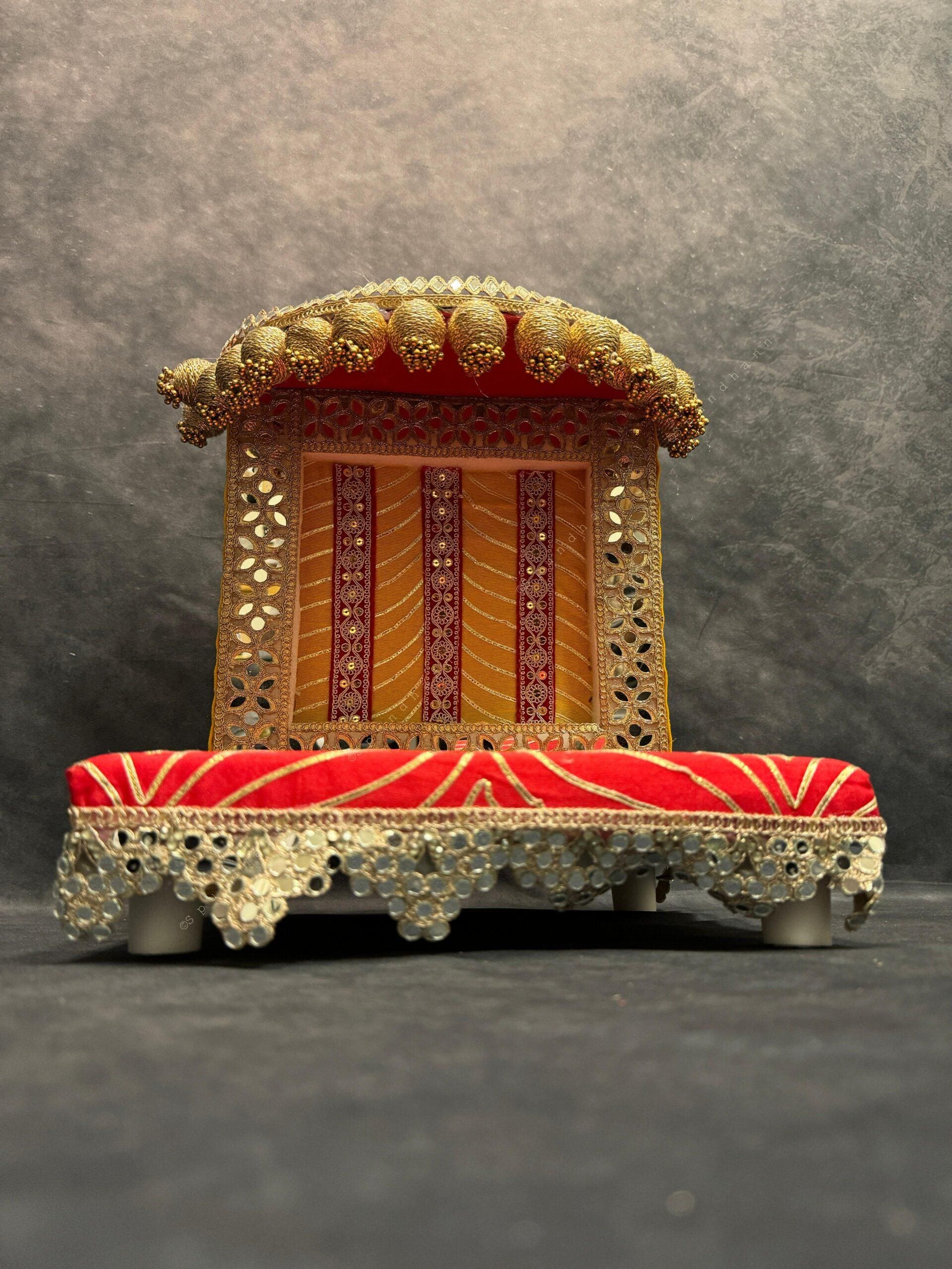 Decorated Chowki For Pooja