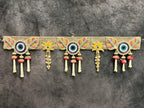 Evil Eye With Rose Fabric Pearl Toran