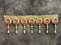 Gold Toran With Gota, Paisley And Pink Lotus