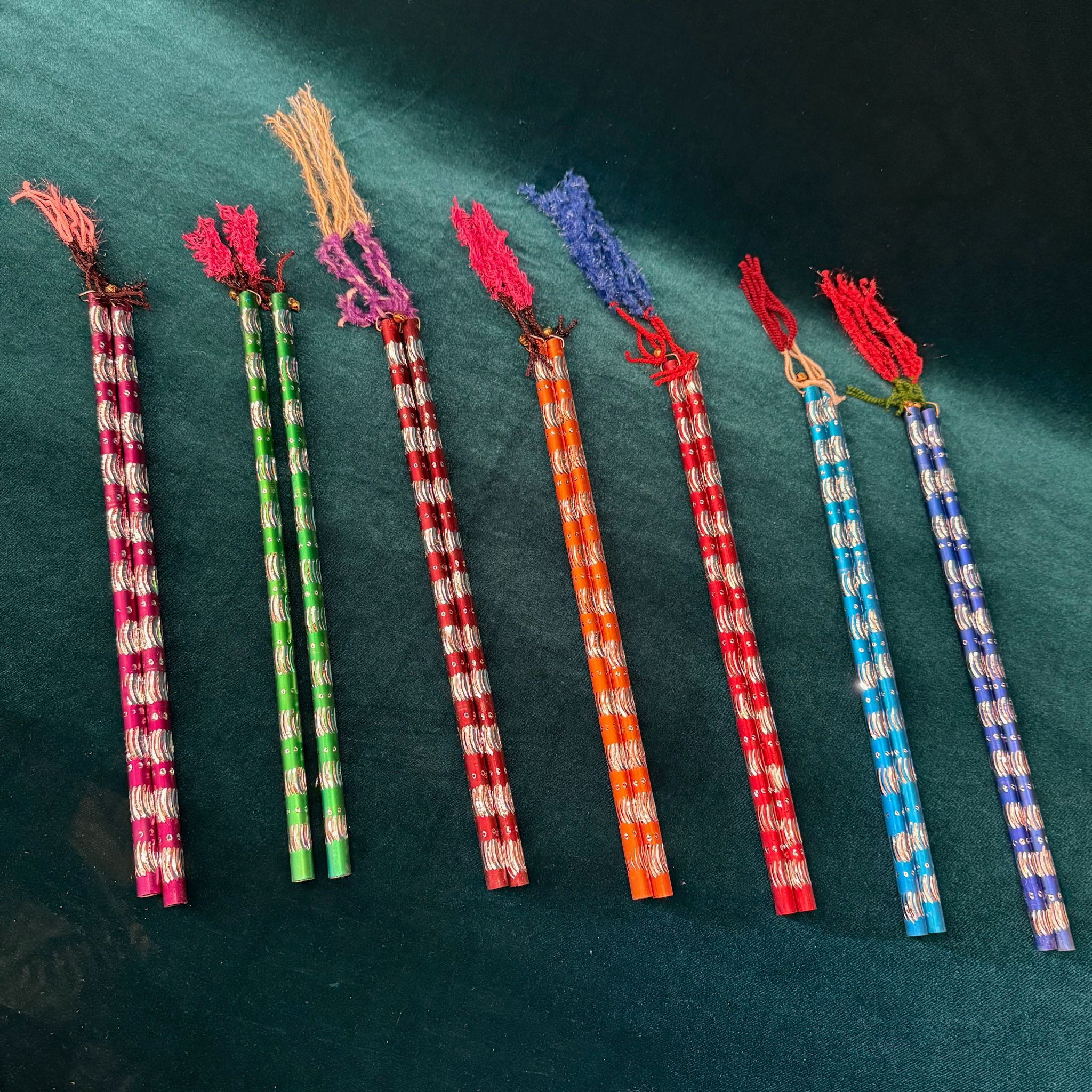 Metal Dandiya Sticks (Pair of 2)