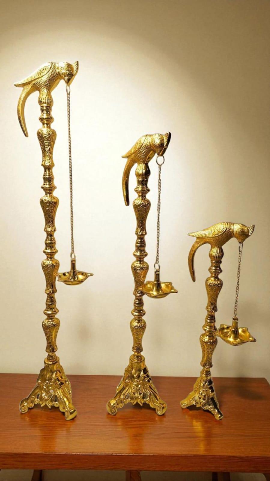 Parrot with Hanging Tea light Set of 3 (Samai)