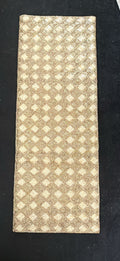 Luxe Beaded Runner Gold Diamond Pattern