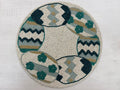 Sage Mosaic Beaded Round Mat