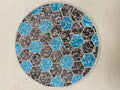 Glacia Diamond Beaded Round Mat