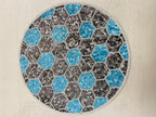 Glacia Diamond Beaded Round Mat