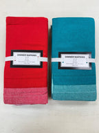 Classic Hemstitched Cotton Dinner Napkins Set of 6