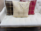 Luxury Gold Grid Velvet Cushion Cover (Pair)
