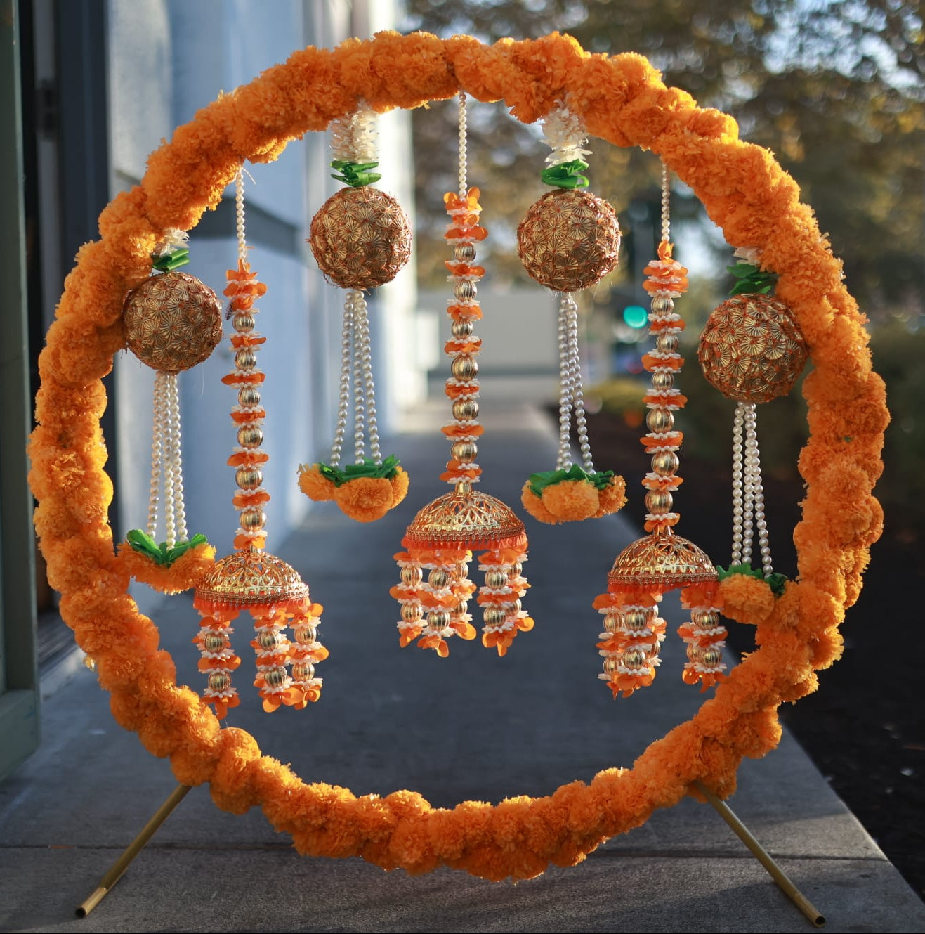 Pre-Made Backdrop Round Arch 1