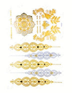 Flower Temporary Tattoo Sticker for Women - Henna / Mehndi