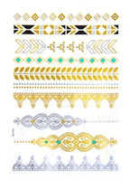 Flower Temporary Tattoo Sticker for Women - Henna / Mehndi