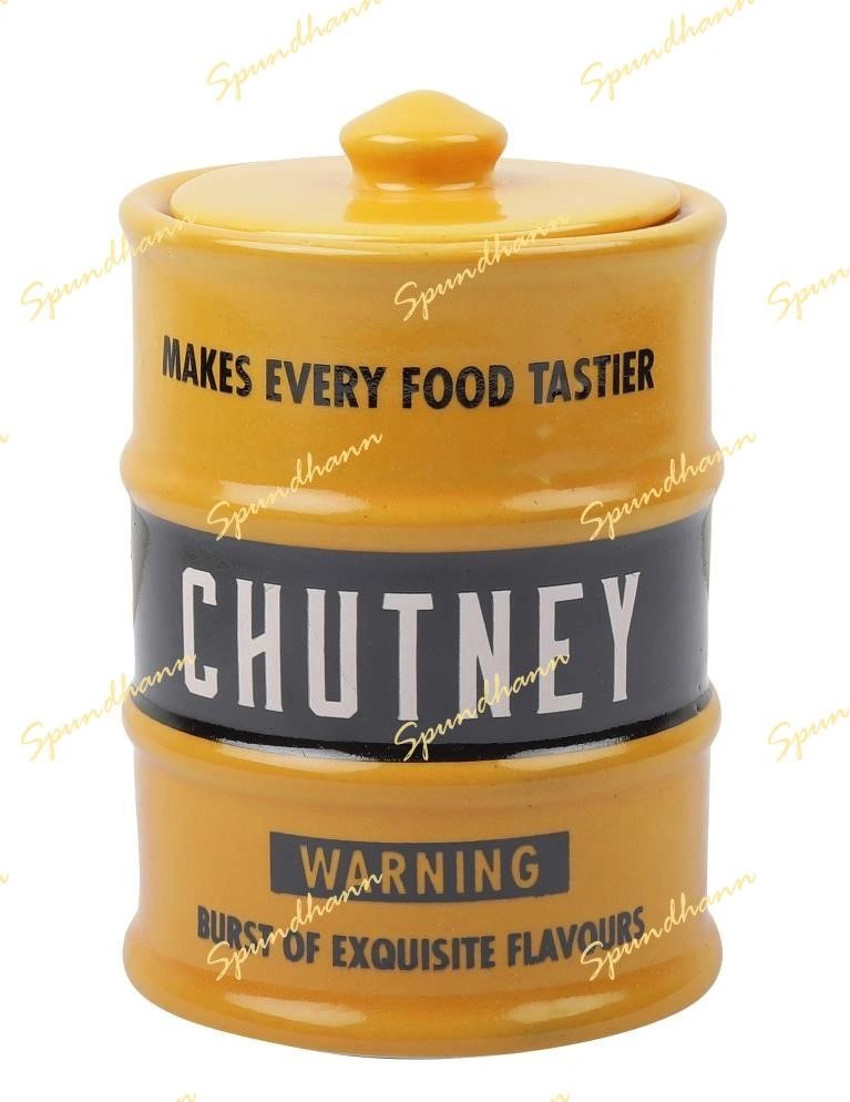 Barrel Style Chutney Aachar Storage Jar Combo