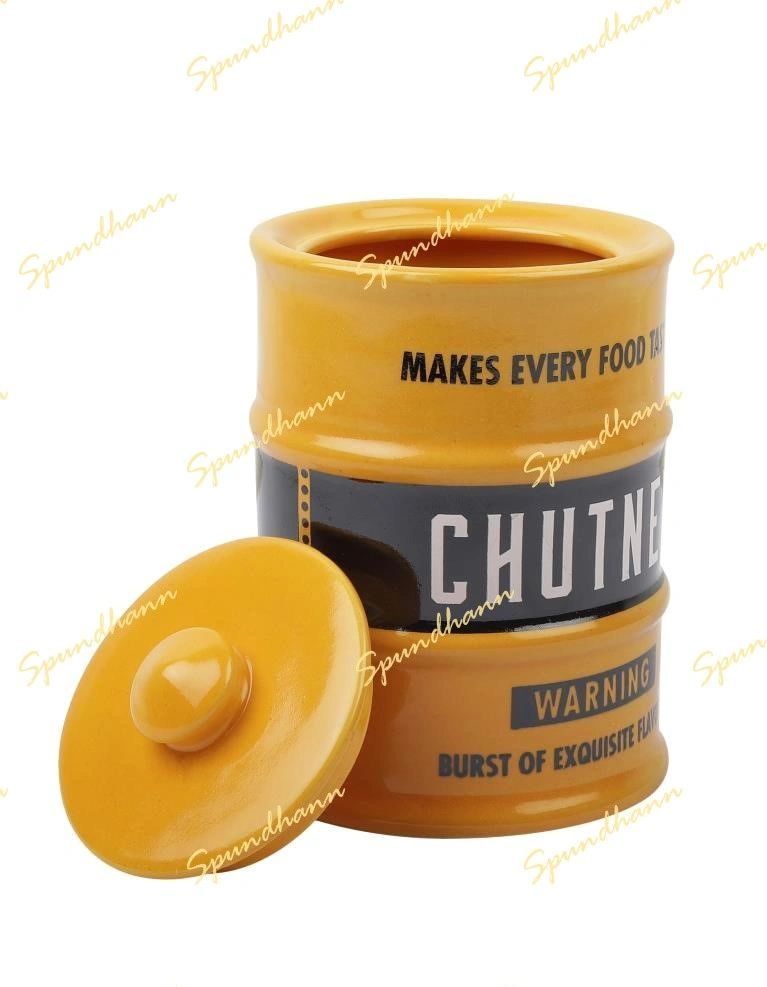 Barrel Style Chutney Aachar Storage Jar Combo