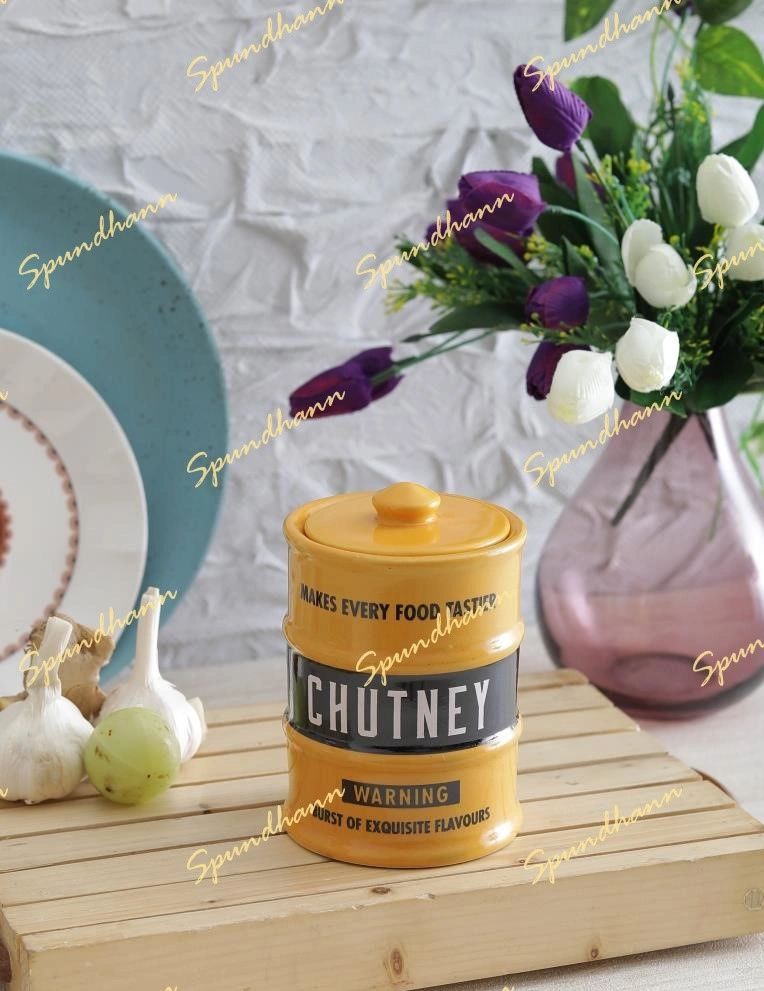 Barrel Style Chutney Aachar Storage Jar Combo