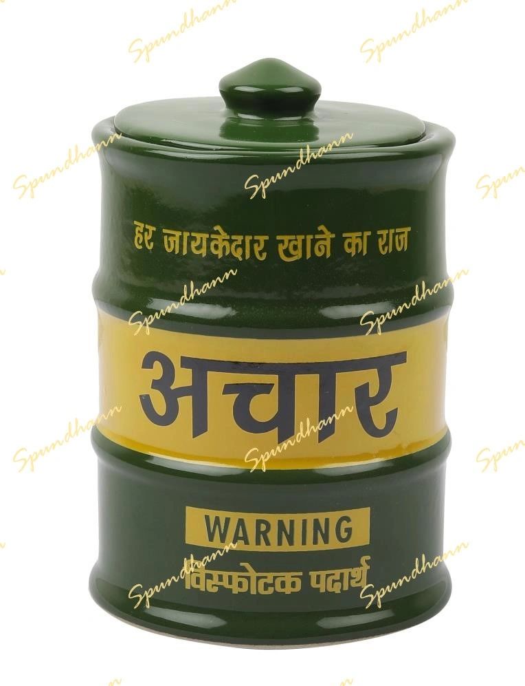 Barrel Style Chutney Aachar Storage Jar Combo