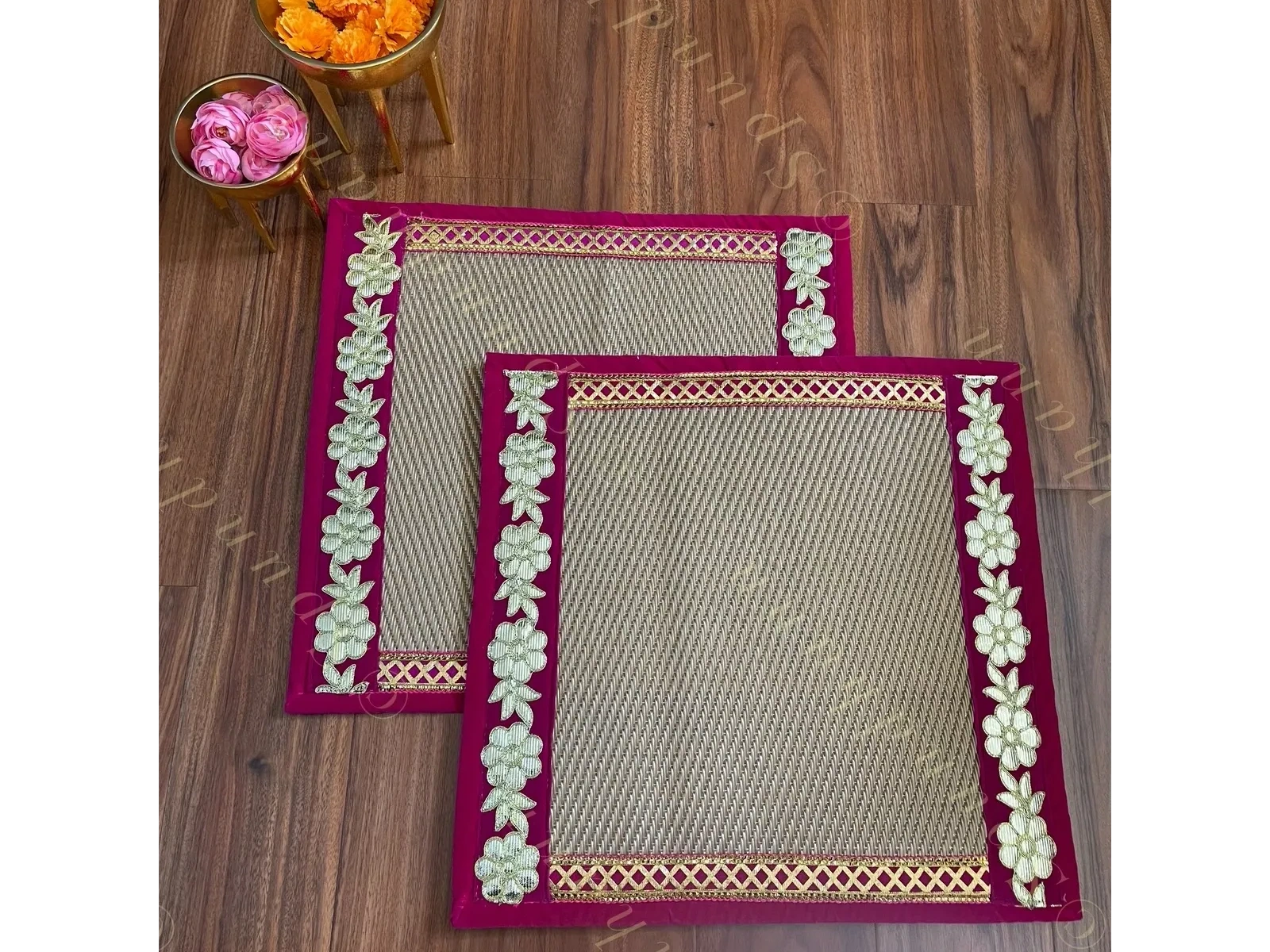 Square Asanas Chatai 18x 18 in