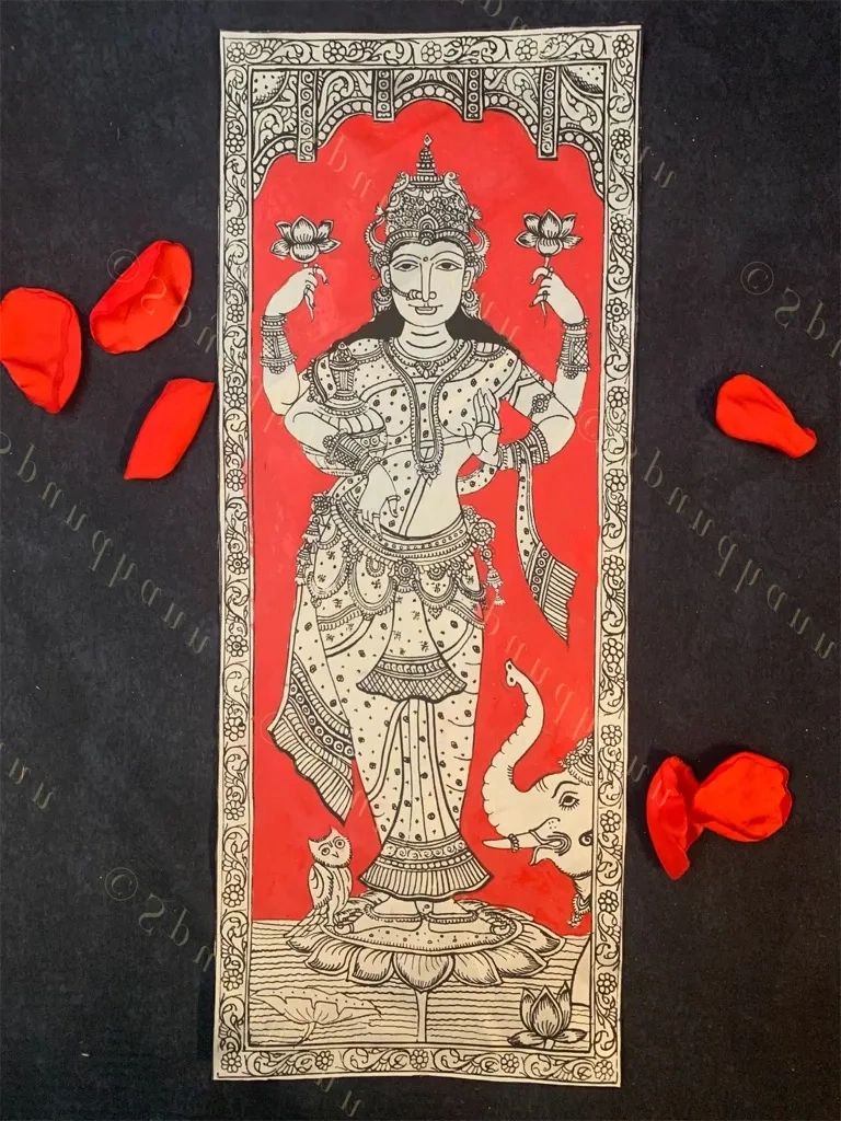 Pattachitras Lord Ganesh, Goddess Laxmi & Goddess Saraswati