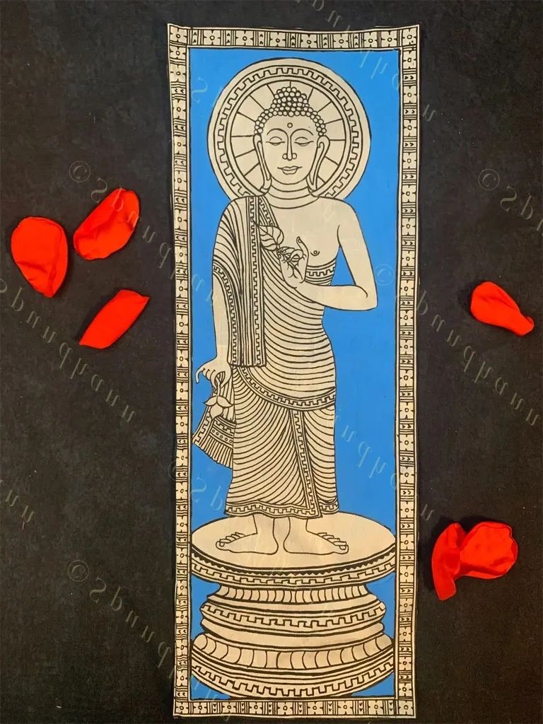 Pattachitras Lord Buddha, Lord Hanuman, Ma Durga/Laxmi/Saraswati & Radha-Krishna