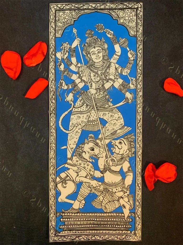 Pattachitras Lord Buddha, Lord Hanuman, Ma Durga/Laxmi/Saraswati & Radha-Krishna