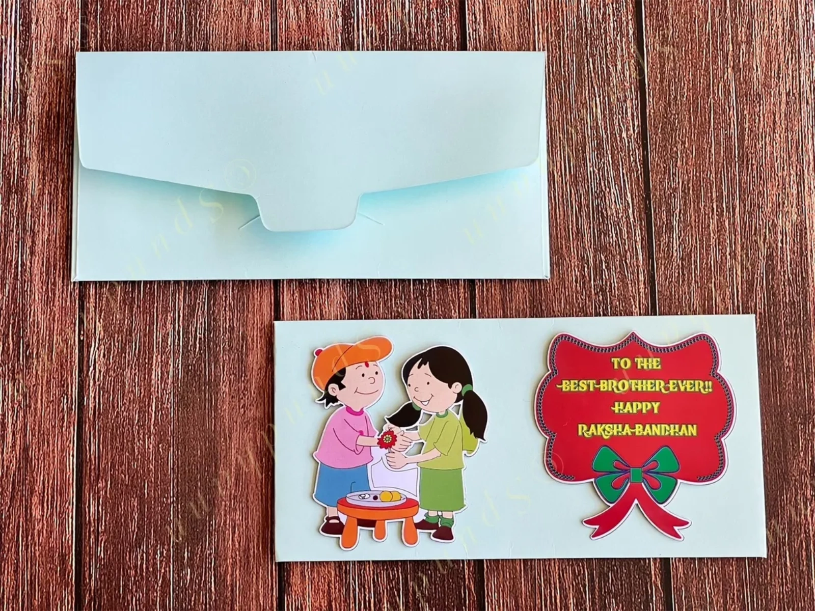 Rakhi Envelope in White Color