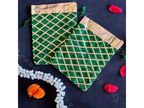 Colorful Gota Criss-Cross Potli Bag