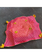 Leheriya Square Cloth Thaal / Plate Cover