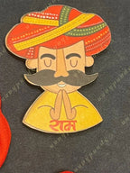 Wooden Ram Ram sticker(Set of 2)