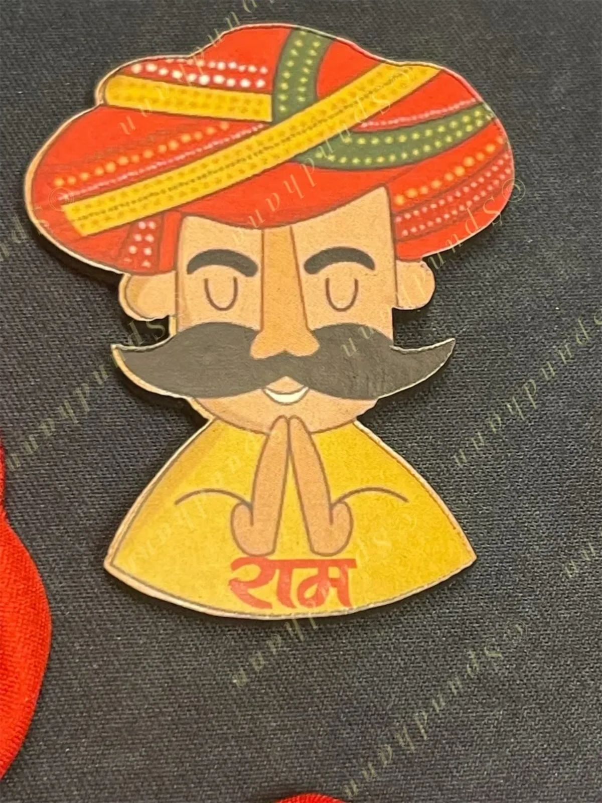 Wooden Ram Ram sticker(Set of 2)