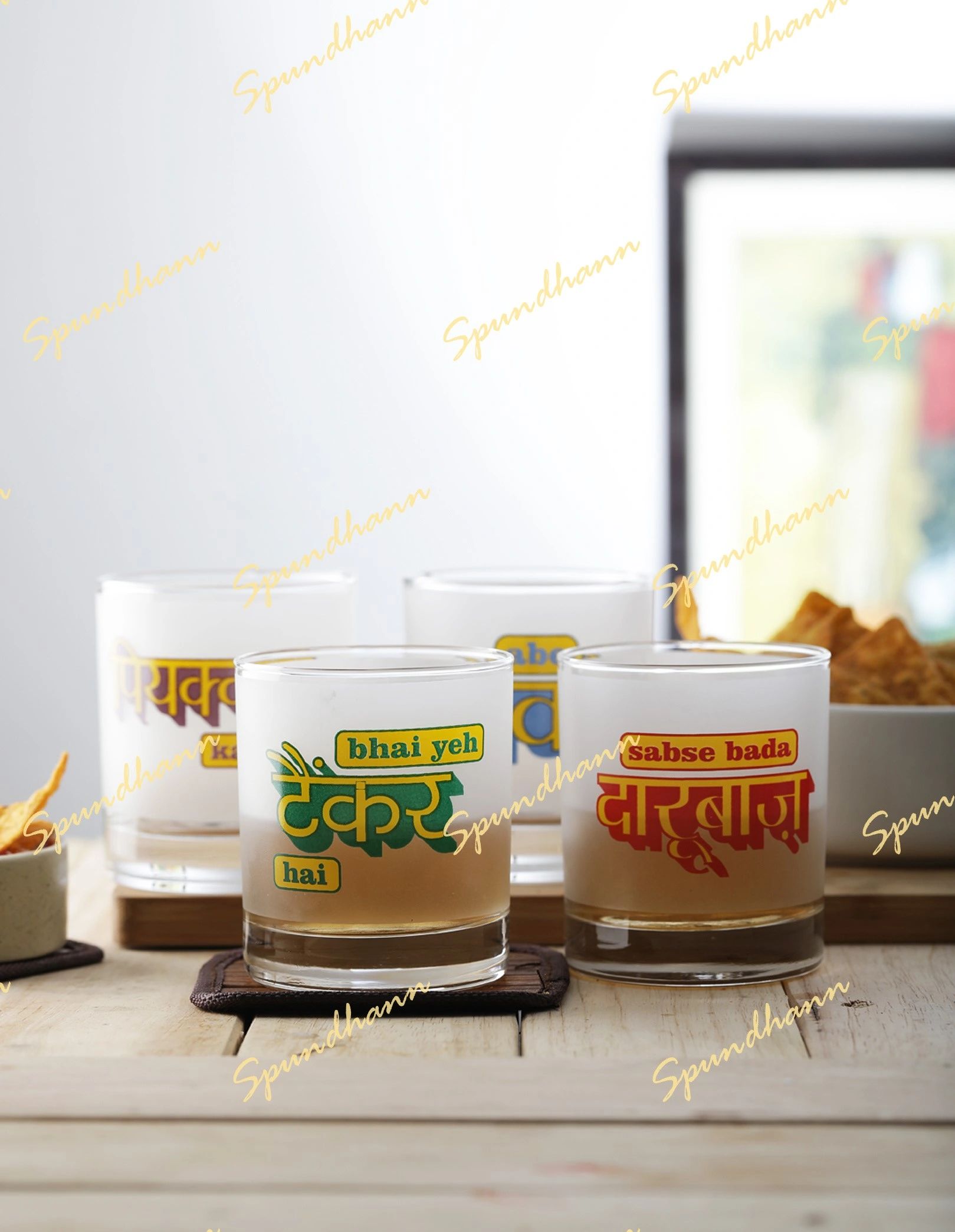 DAARU PARTY WHISKEY GLASSES (SET OF 4)