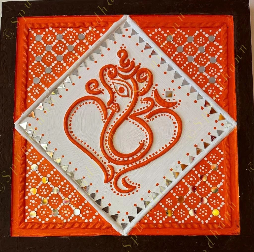 Ganesha Lippan Art